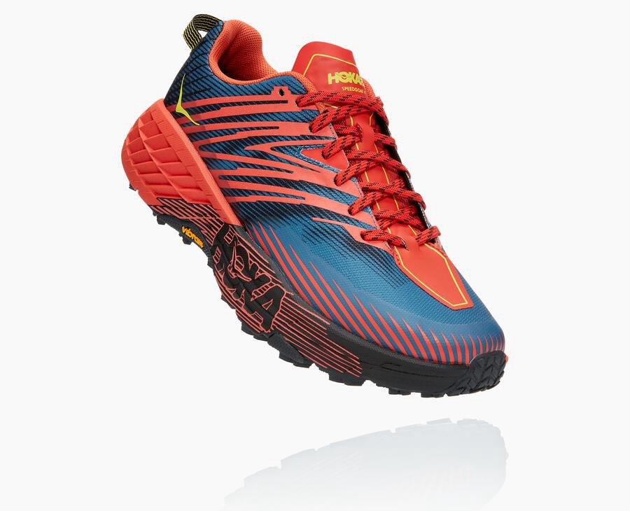 Hoka One One Trainers Mens Red - Speedgoat 4 - 15639UJMV